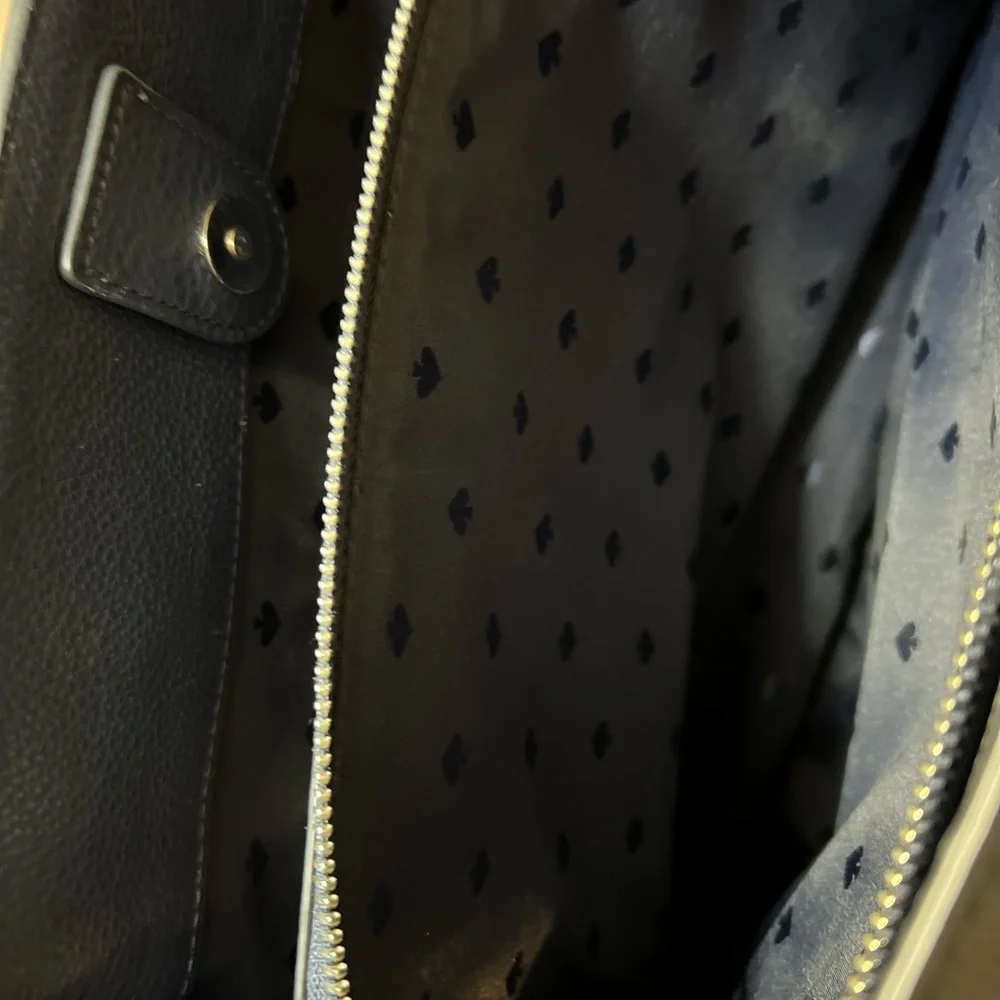 kate spade Black Pebbled Leather Hobo Satchel
